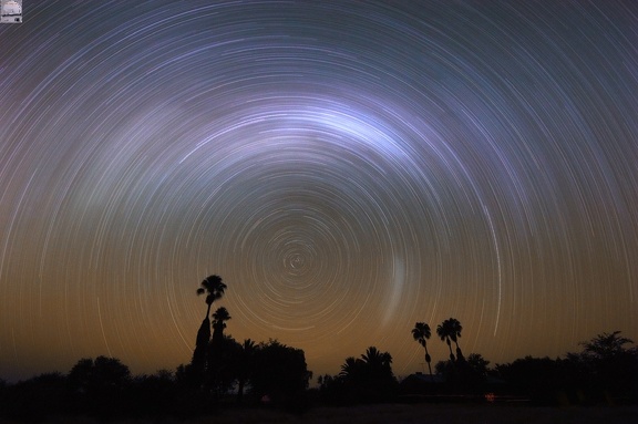 Strichspuraufnahme, Tivoli / Namibia 